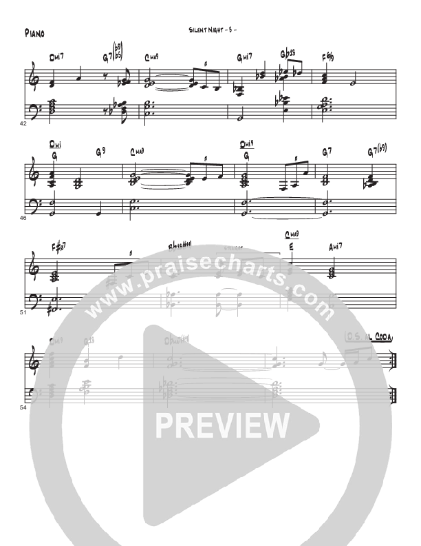 Silent Night (Instrumental) Piano Sheet (Brad Henderson)