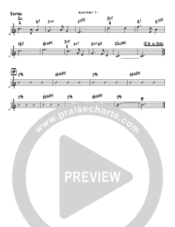 Silent Night (Instrumental) Rhythm Chart (Brad Henderson)