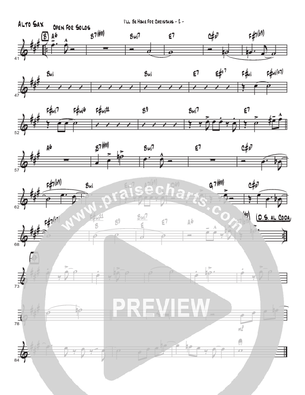 I’ll Be Home For Christmas (Instrumental) Alto Sax (Brad Henderson)