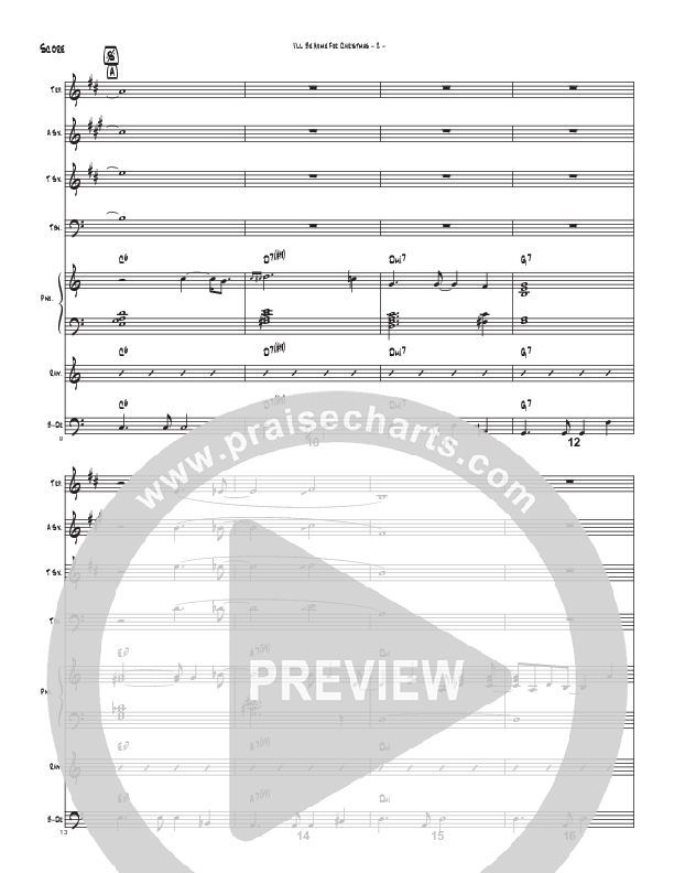 I’ll Be Home For Christmas (Instrumental) Conductor's Score (Brad Henderson)
