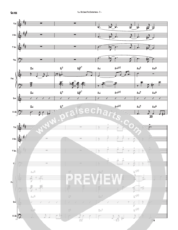 I’ll Be Home For Christmas (Instrumental) Conductor's Score (Brad Henderson)