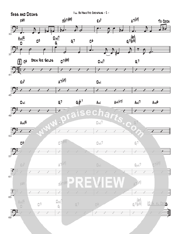 I’ll Be Home For Christmas (Instrumental) Drum Set (Brad Henderson)