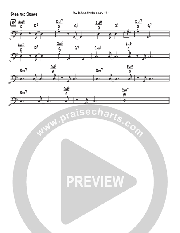 I’ll Be Home For Christmas (Instrumental) Drum Set (Brad Henderson)