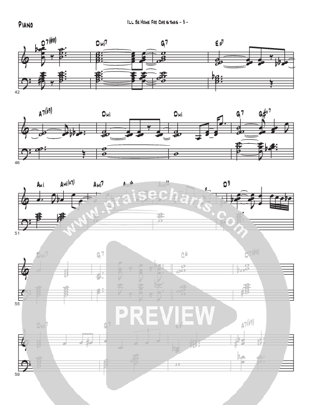 I’ll Be Home For Christmas (Instrumental) Piano Sheet (Brad Henderson)