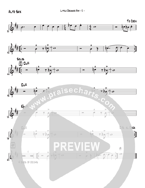 Little Drummer Boy (Instrumental) Alto Sax (Brad Henderson)