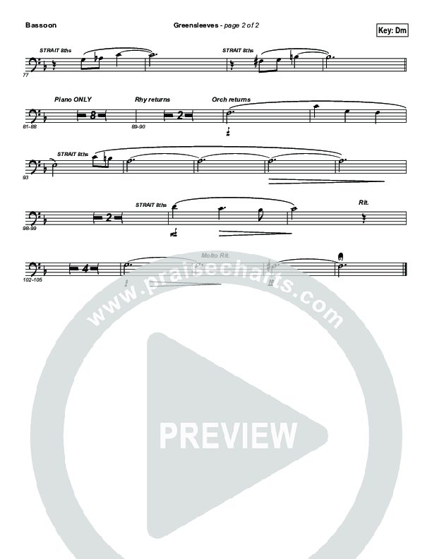 Greensleeves (Instrumental) Bassoon (Brad Henderson)