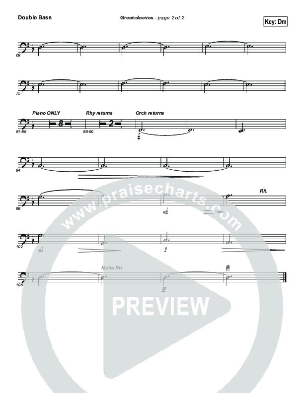 Greensleeves (Instrumental) Double Bass (Brad Henderson)