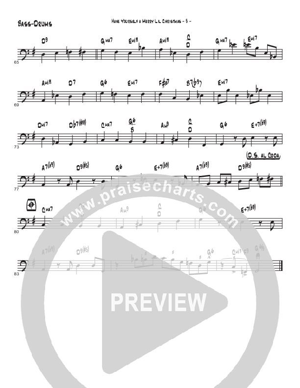 Have Yourself A Merry Little Christmas (Instrumental) Drum Set (Brad Henderson / Justin Pierce)