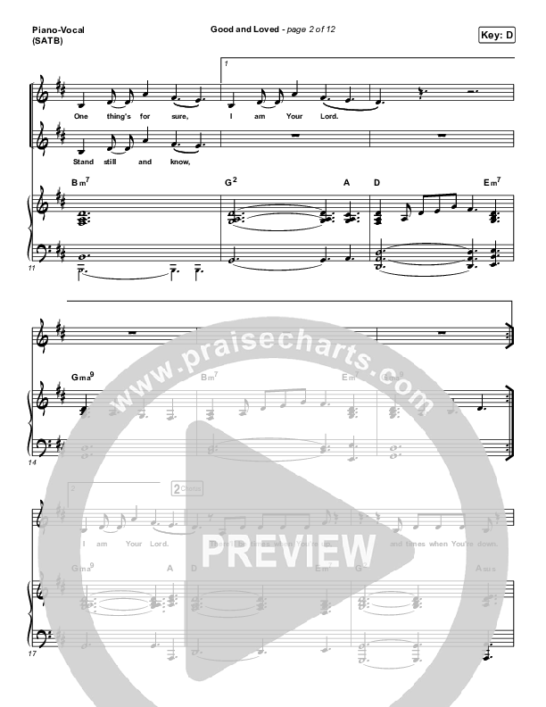 Good & Loved Piano/Vocal (Print Only) (Travis Greene / Steffany Gretzinger)