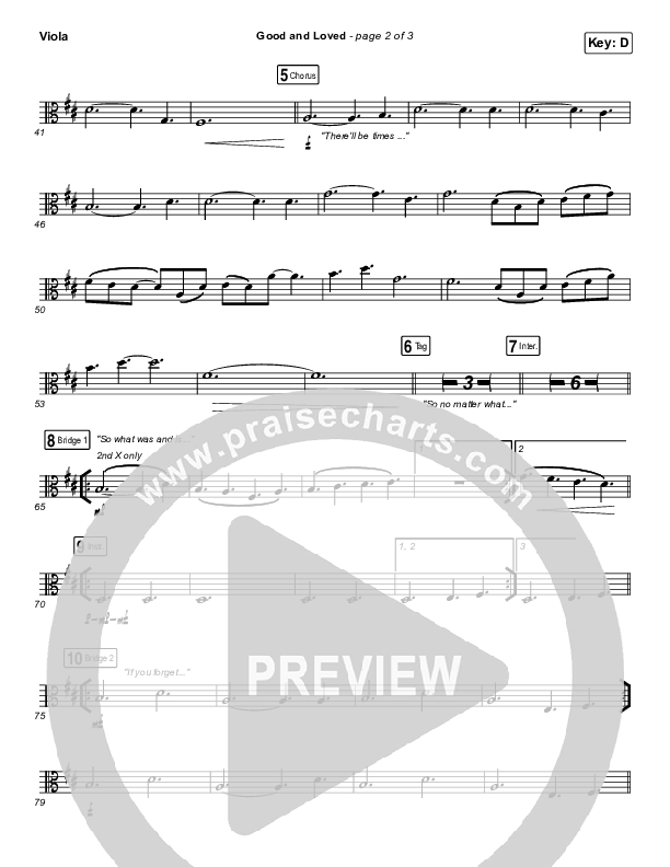 Good & Loved Viola (Travis Greene / Steffany Gretzinger)