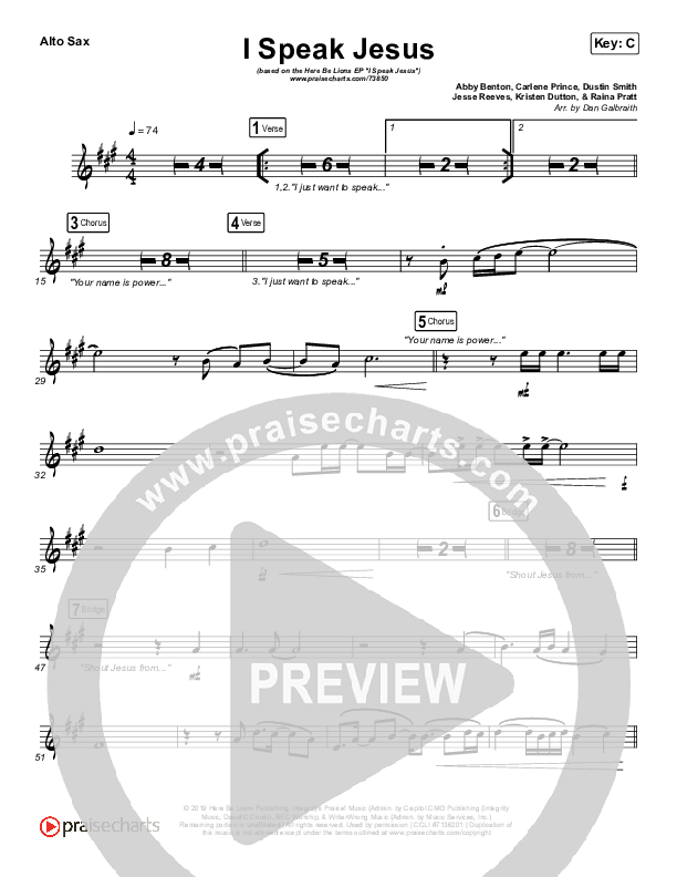 I Speak Jesus Alto Sax (Here Be Lions)