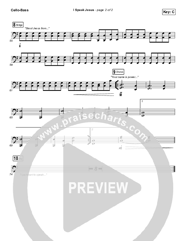 I Speak Jesus Cello/Bass (Here Be Lions)