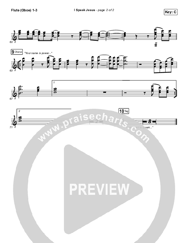 I Speak Jesus Flute/Oboe 1/2/3 (Here Be Lions)