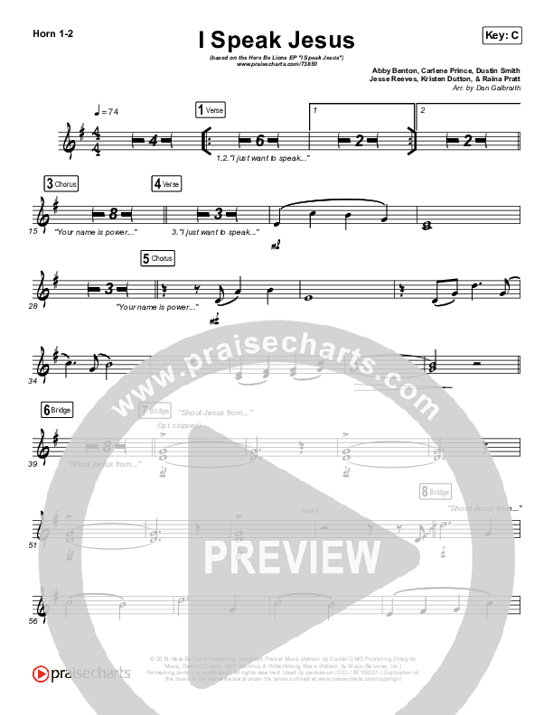 I Speak Jesus Brass Pack (Here Be Lions)