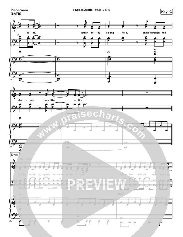 I Speak Jesus Piano/Vocal (SATB) (Here Be Lions)