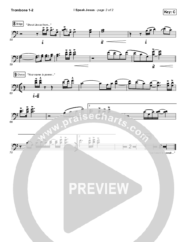 I Speak Jesus Trombone 1/2 (Here Be Lions)