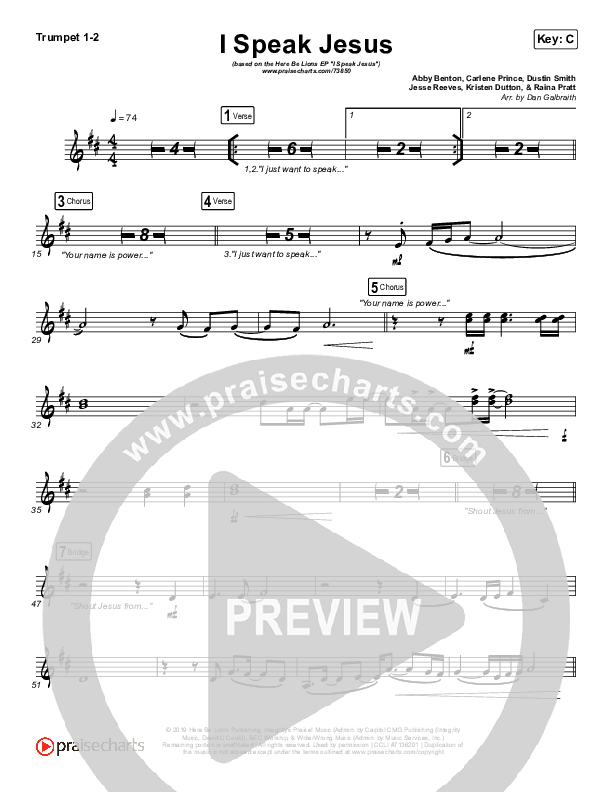 I Speak Jesus Brass Pack (Here Be Lions)