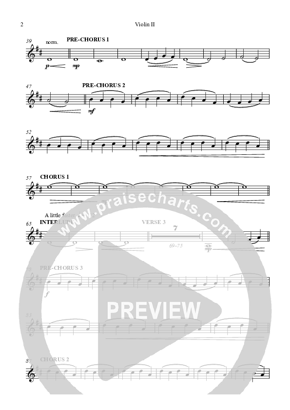 Born In Bethlehem Violin 2 (Highlands Worship)