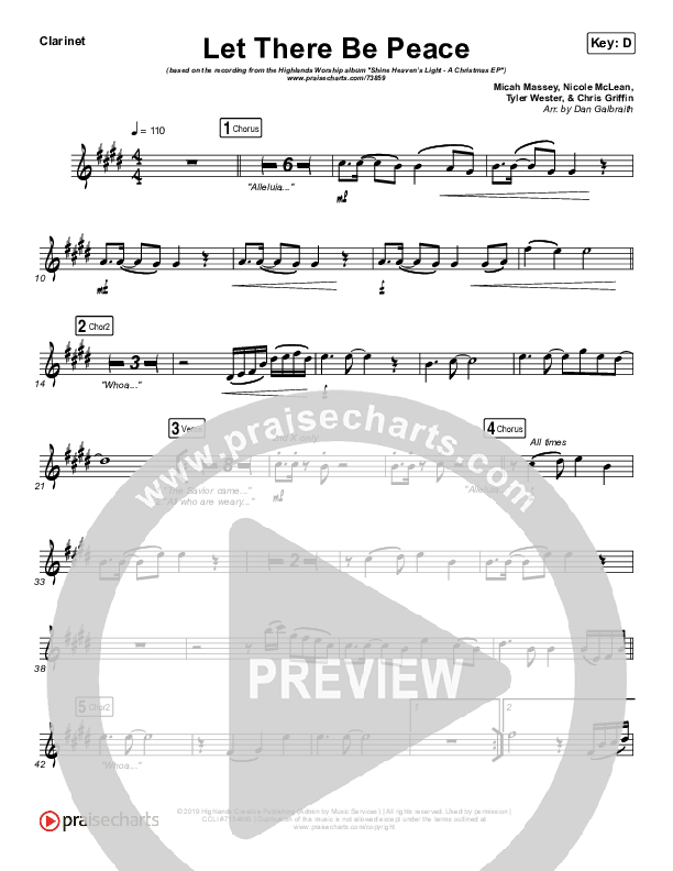 Let There Be Peace Wind Pack (Highlands Worship)