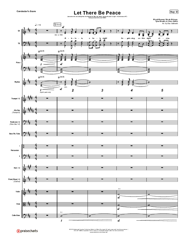 Let There Be Peace Orchestration (Highlands Worship)