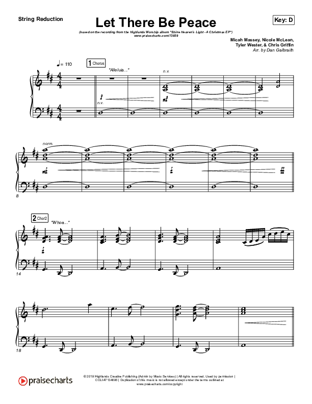 Let There Be Peace String Pack (Highlands Worship)