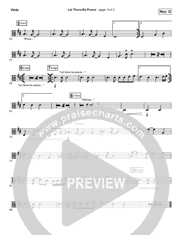 Let There Be Peace Viola (Highlands Worship)