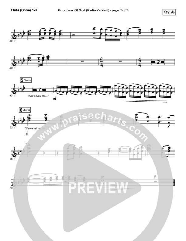 Goodness Of God (Radio) Wind Pack (Jenn Johnson / Bethel Music)