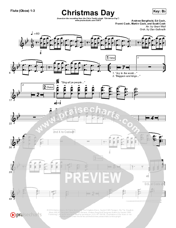 Christmas Day Wind Pack (Chris Tomlin / We The Kingdom)