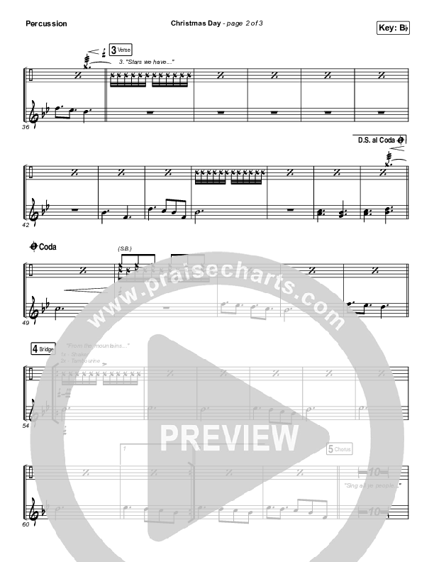 Christmas Day Percussion (Chris Tomlin / We The Kingdom)