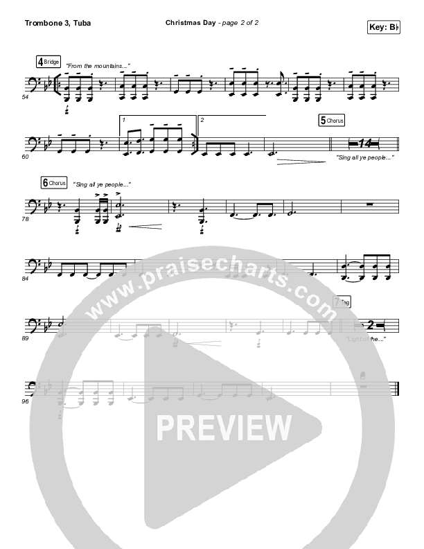 Christmas Day Trombone 3/Tuba (Chris Tomlin / We The Kingdom)