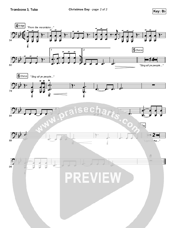 Christmas Day Trombone 3/Tuba (Chris Tomlin / We The Kingdom)