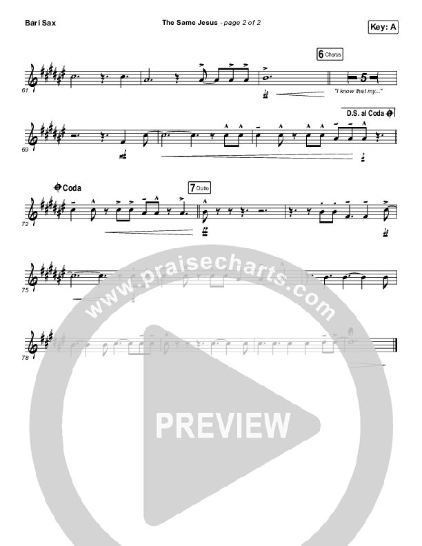 The Same Jesus (Single) Bari Sax (Matt Redman)