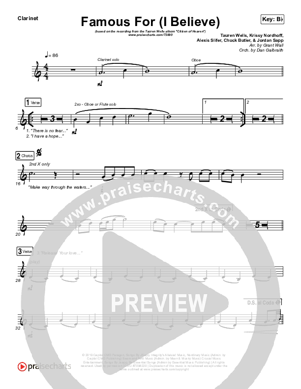 Famous For (I Believe) Wind Pack (Tauren Wells)