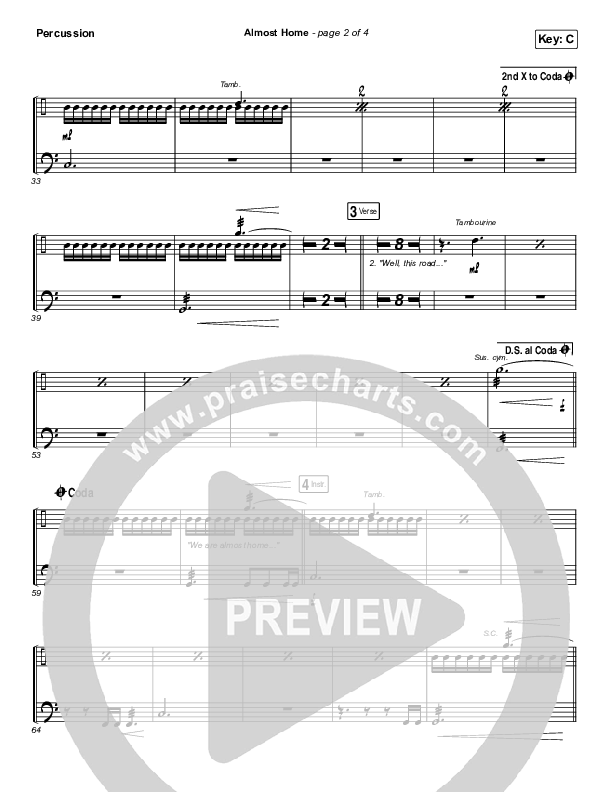 Almost Home Percussion (MercyMe)