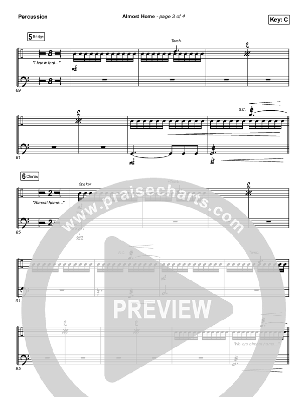 Almost Home Percussion (MercyMe)