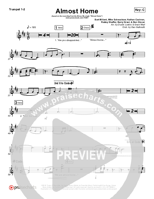 Almost Home Brass Pack (MercyMe)