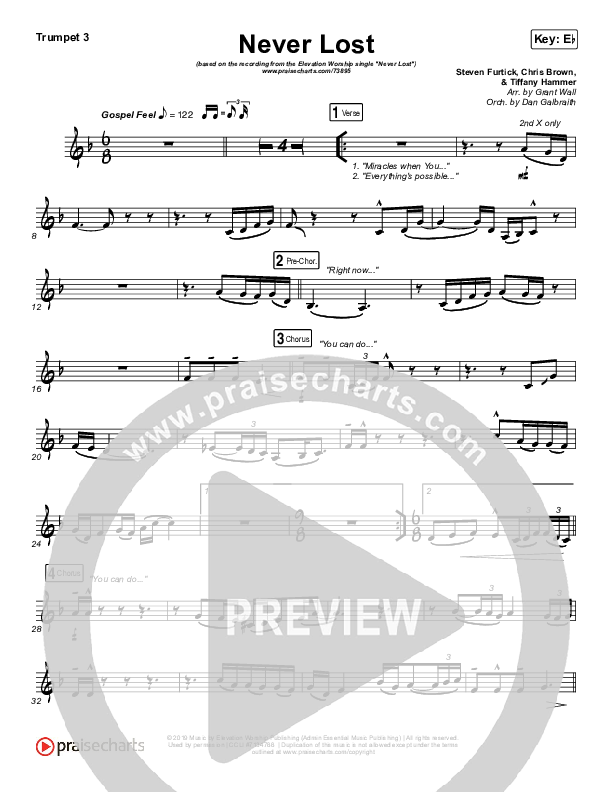 Never Lost Trumpet 3 (Elevation Worship)