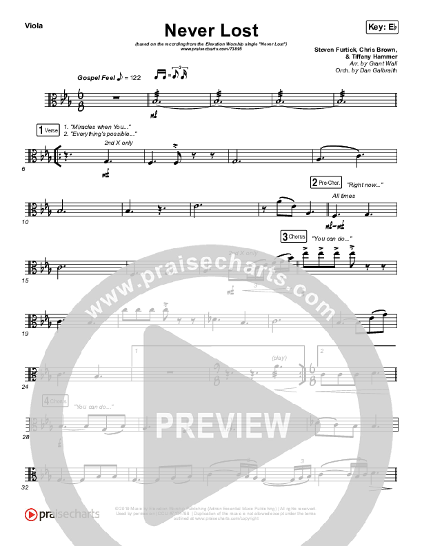 Never Lost Viola (Elevation Worship)