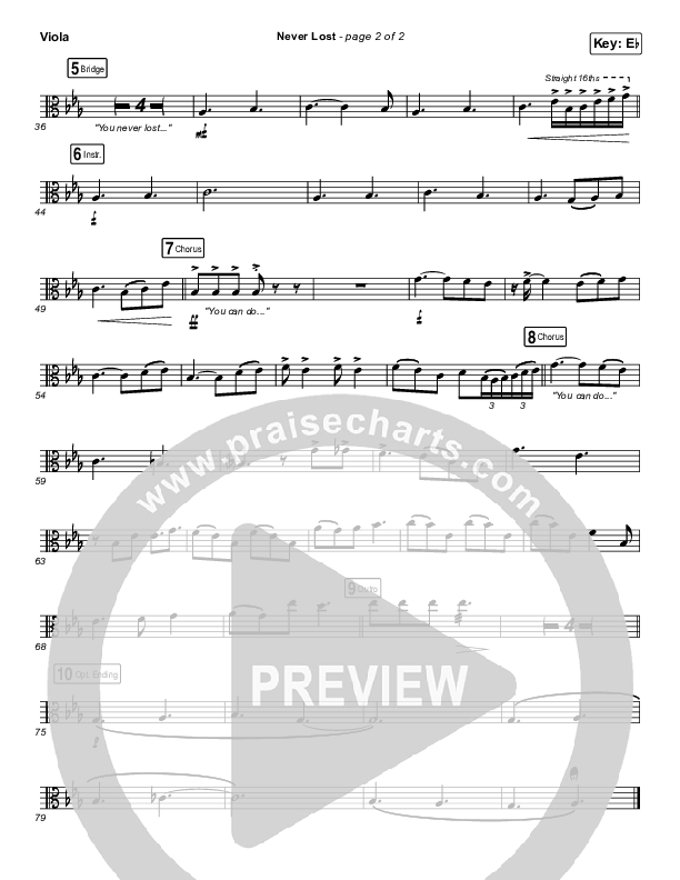 Never Lost Viola (Elevation Worship)