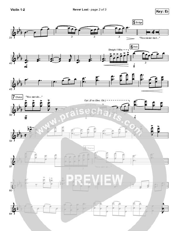 Never Lost Violin 1/2 (Elevation Worship)