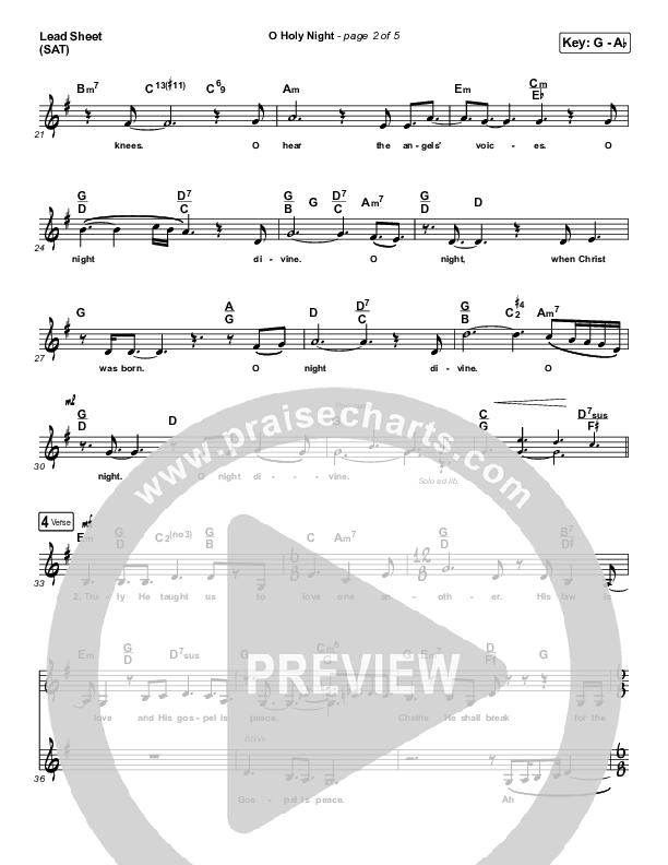 O Holy Night Sheet Music PDF (Planetshakers) - PraiseCharts