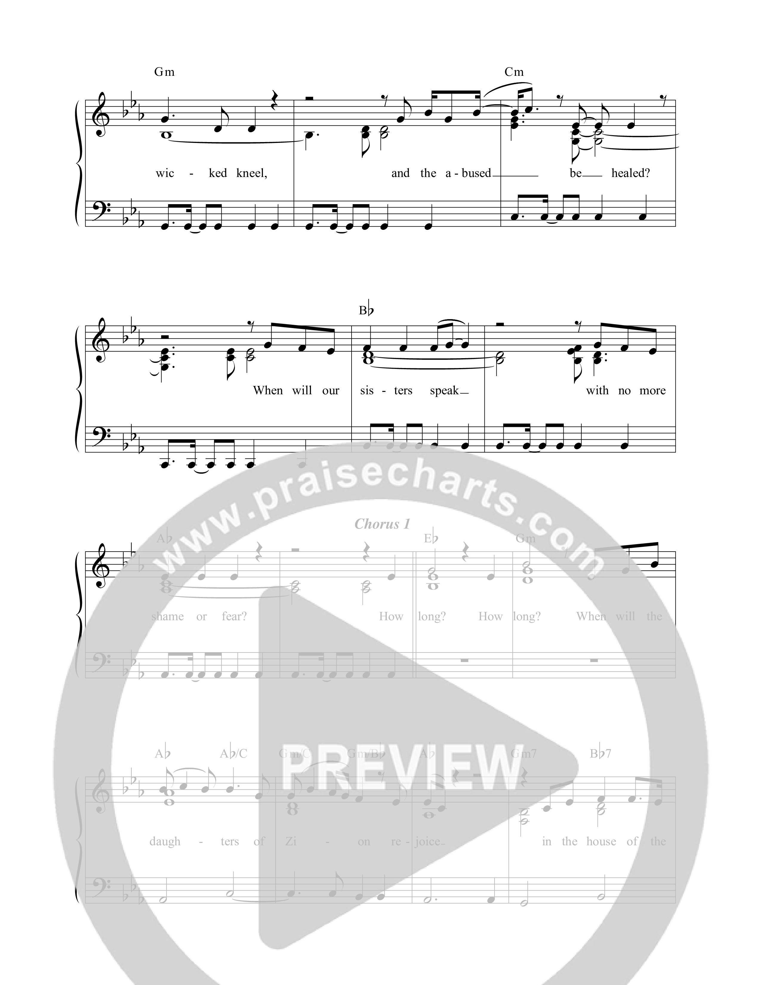 Daughters Of Zion Choir Sheet (SATB) (The Porter's Gate / Leslie Jordan)