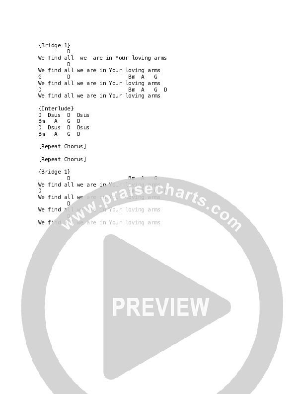 Nothing Left To Do Chord Chart (Mission House)