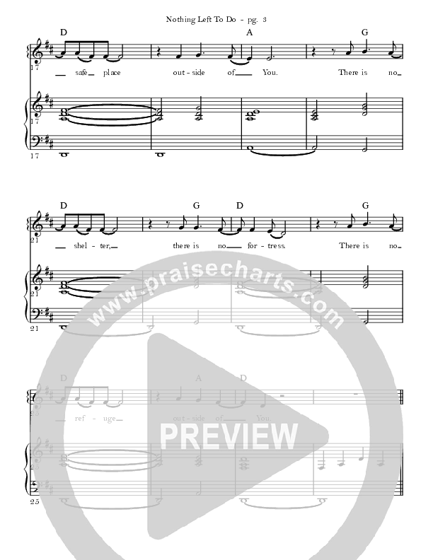 Nothing Left To Do Lead & Piano (Mission House)