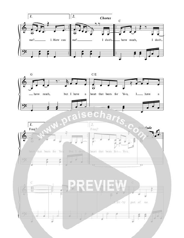 I Don't Have Much Lead Sheet (Mission House)