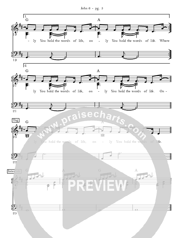 John 6 Lead Sheet (Mission House)