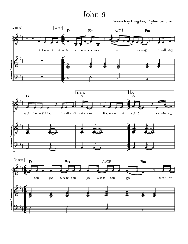 John 6 Lead & Piano (Mission House)