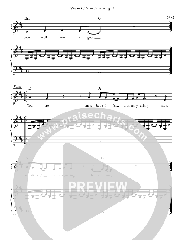 Vision of Your Love Lead & Piano (Mission House)