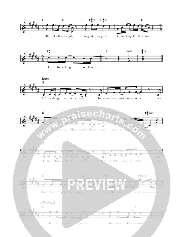 I Belong To Jesus Choir Sheet (SATB) (Selah)