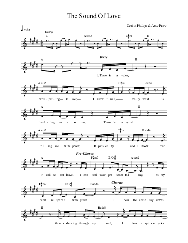 The Sound Of Love Choir Sheet (SATB) (The Porter's Gate / Leslie Jordan / All Sons & Daughters)